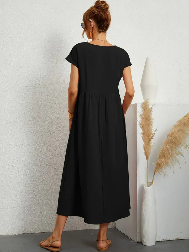 Evi | Flowing Midi Dress Timeless Elegance
